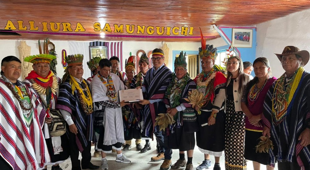 Con un verdadero carnaval, danzas y música tradicional, la comunidad inga de San Andrés celebró la radicación de la demanda de restitución de tierras que busca el restablecimiento de sus derechos sobre cerca de 14 mil hectáreas. 