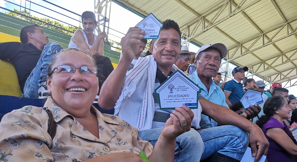 36 beneficiarios de restitución de tierras recibirán directamente   dinero para construir sus viviendas en Putumayo