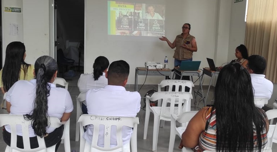 En La Hormiga Putumayo la URT realizó Jornada de socialización de la ruta del proceso de restitución de tierras.