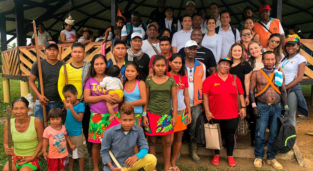 Las 436 familias del Resguardo Indígena Tanela, ubicado en Unguía (Chocó), agradecieron la sentencia que restablece sus derechos sobre 1.397 hectáreas de tierra