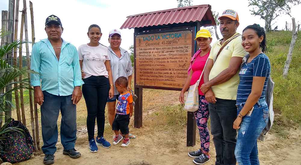 Familias restituidas de Cambimba (Sucre), lanzaron la iniciativa social ‘Integración comunitaria: el camino hacia la reconciliación’