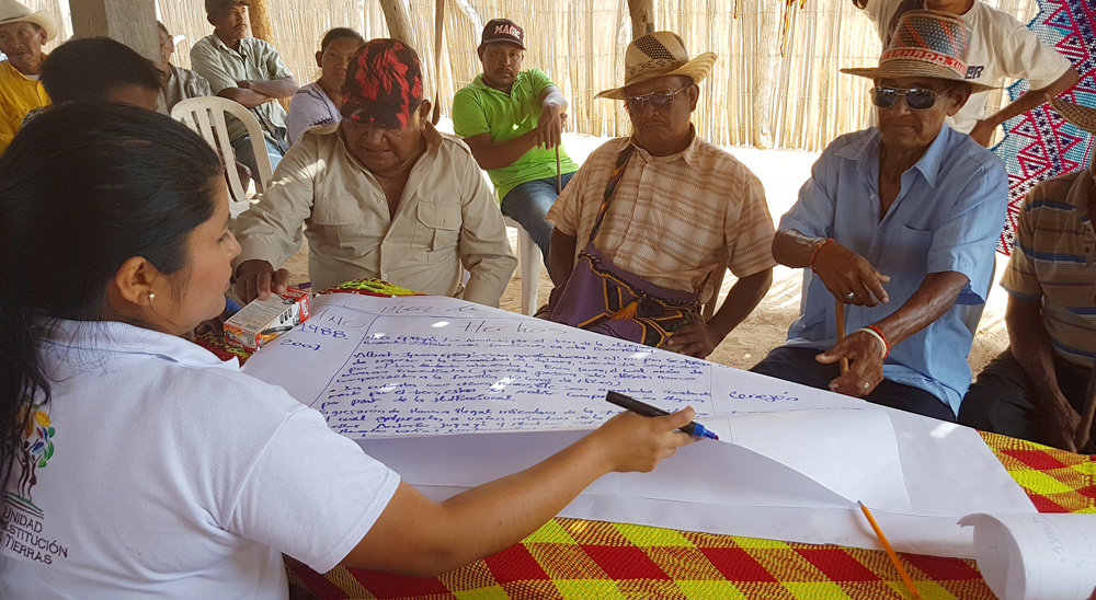 Indígenas de la comunidad Wayuú de Makaly recibieron socialización sobre restitución de tierras