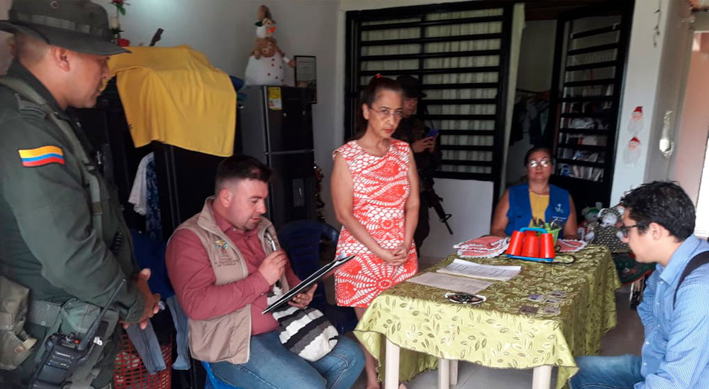 En El Castillo (Meta), la Unidad de Restitución Tierras (URT) le entregó un predio urbano a una familia víctima de las FARC
