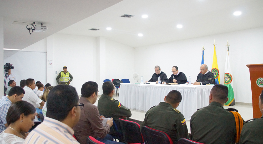 Magistrados del Tribunal Superior de Antioquia realizan audiencia de seguimiento a sentencias de Montería y Valencia