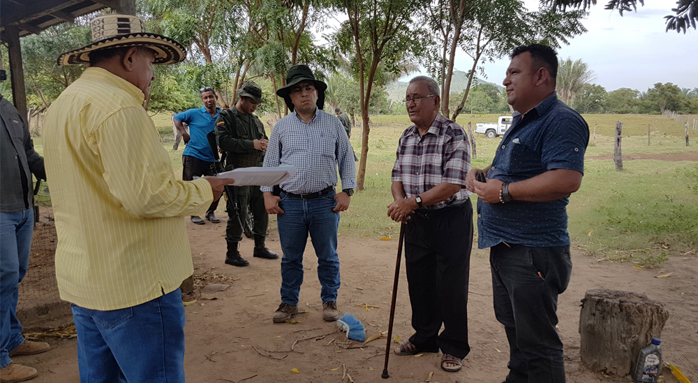 Víctimas del conflicto armado recuperaron 700 hectáreas de tierra, en Cesar