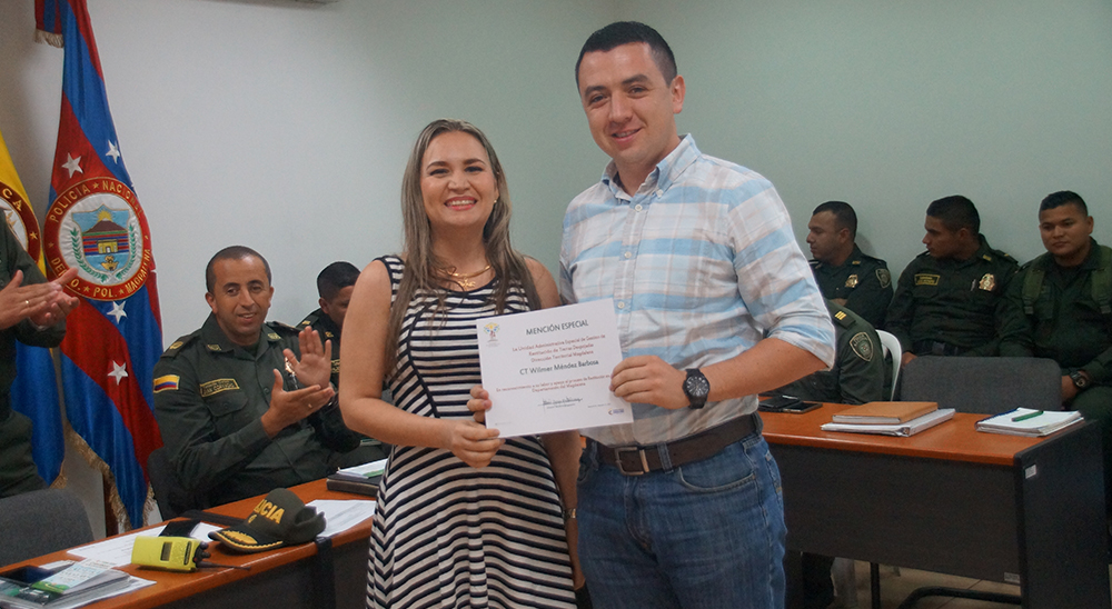 URT Magdalena hace reconocimiento a Fuerza Pública por respaldo al proceso de restitución de tierras