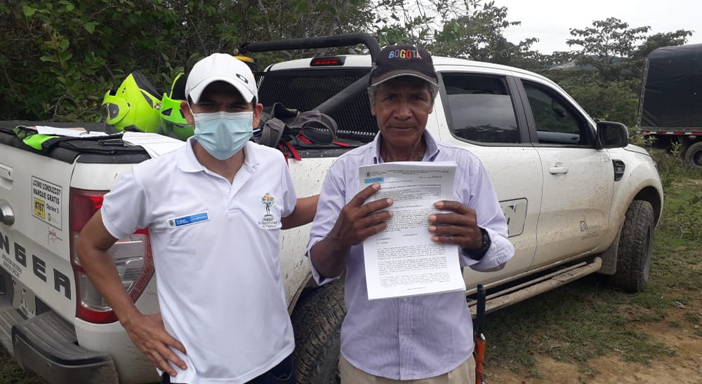 Unidad de Restitución de Tierras entrega predios a víctimas de las Farc y las AUC en Ortega y San Luis, Tolima
