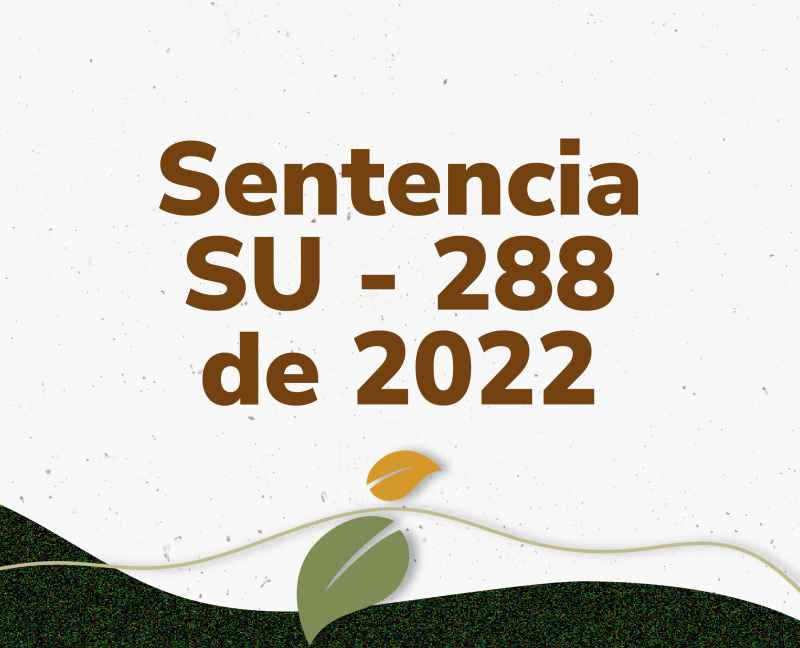 banner sentencia su-288 de 2022