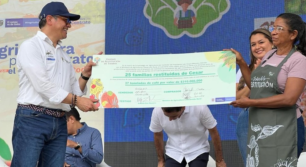 Restituidos del Cesar firmaron acuerdos comerciales en jornada de negocios con MinAgricultura 