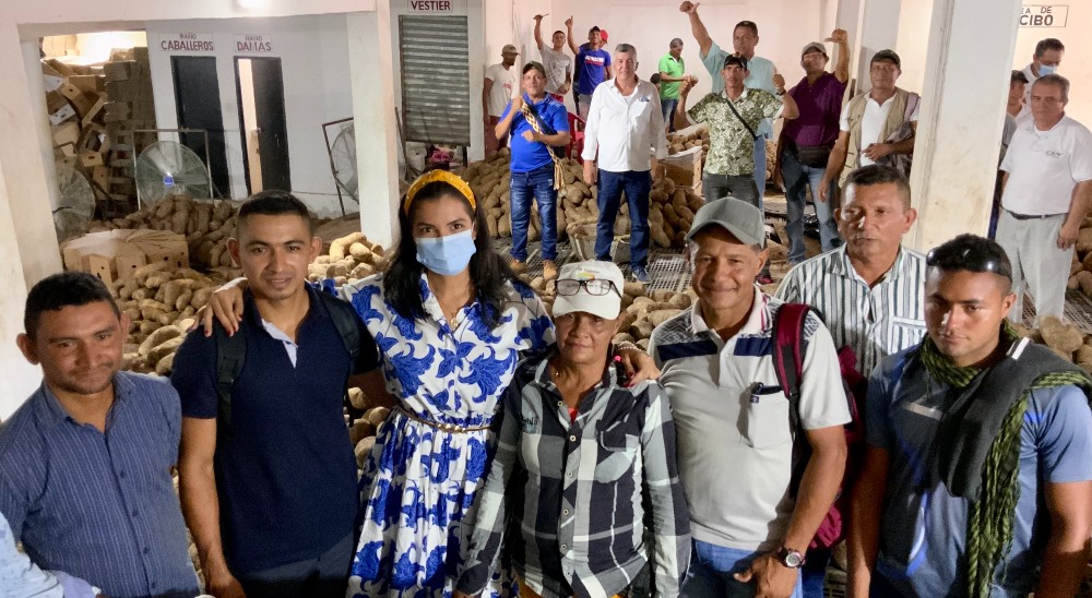 Familias restituidas de El Carmen de Bolívar iniciaron exportaciones de ñame a Puerto Rico 