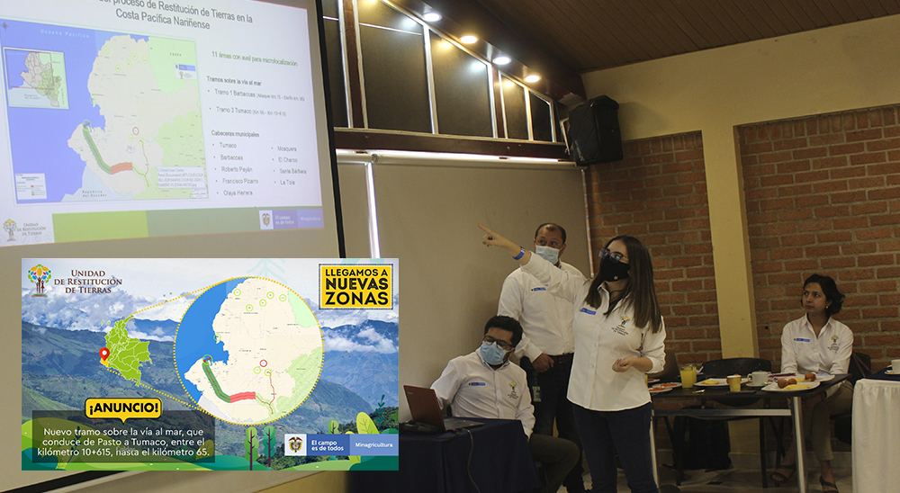 En 2021, la Unidad de Restitución de Tierras iniciará labor en nuevas zonas de la costa pacífica nariñense