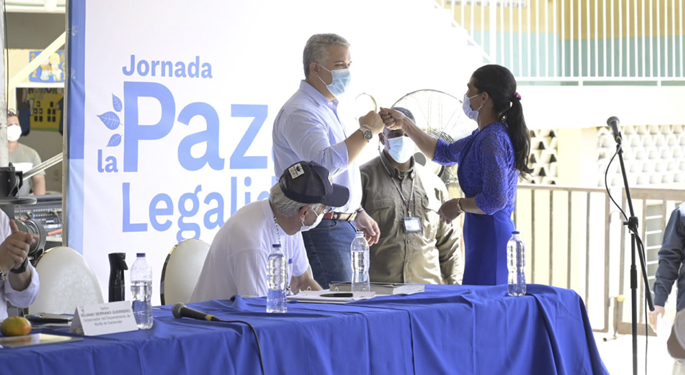 Unidad de Restitución de Tierras presentó al Presidente avances en proyectos cafeteros en Norte de Santander 