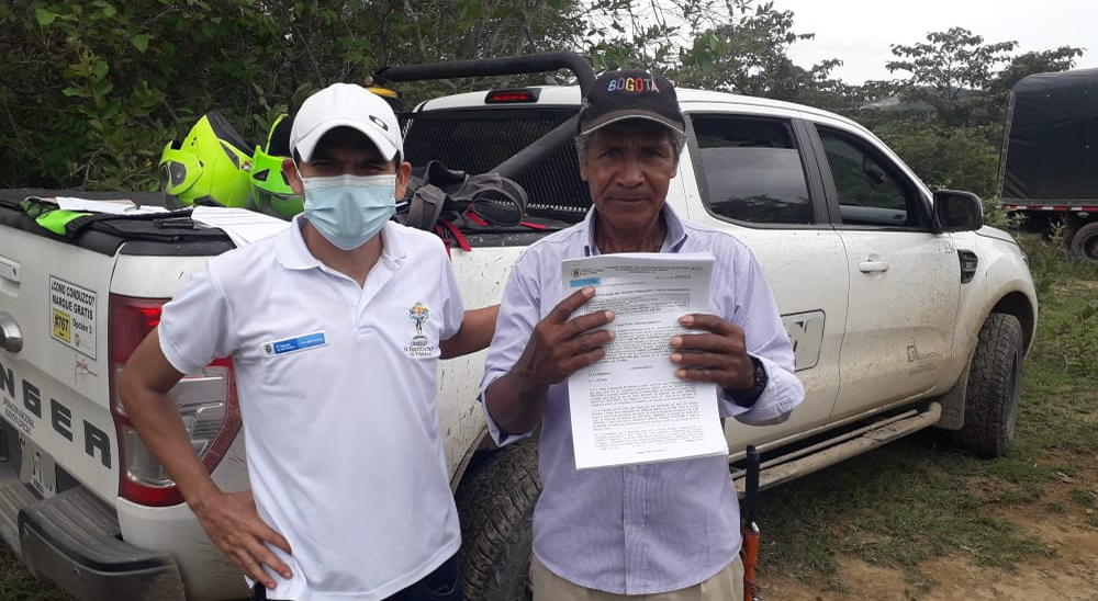 La Unidad de Restitución de Tierras hizo la primera entrega de predios en Cáchira, Norte de Santander 