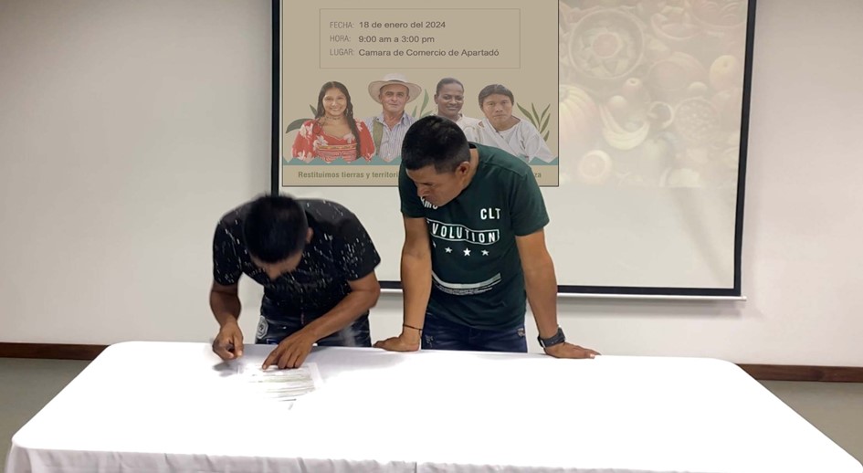 URT establece plan de seguridad alimentaria para la Comunidad Embera Katío en Resguardo Cuti 