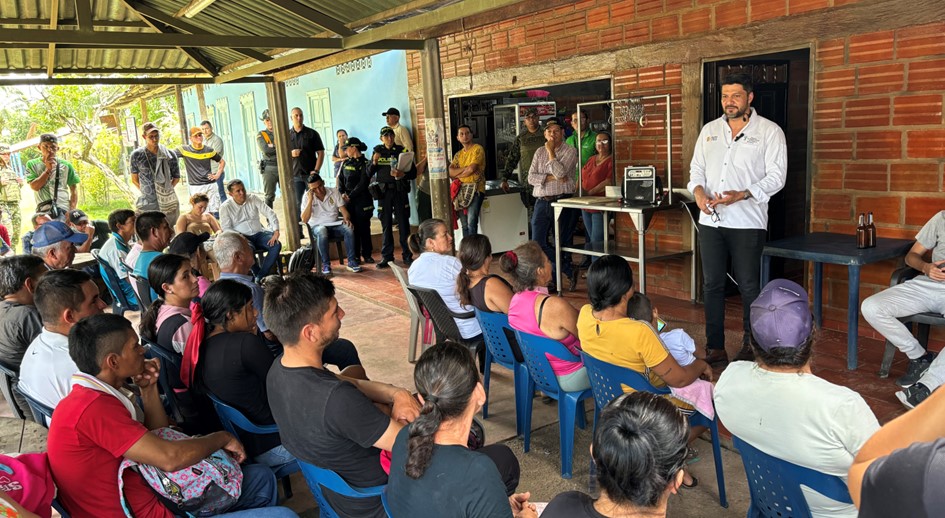 Corregimiento Uribe Uribe en Lebrija (Santander) recibe oferta institucional de la URT para proceso de reconciliación nacional