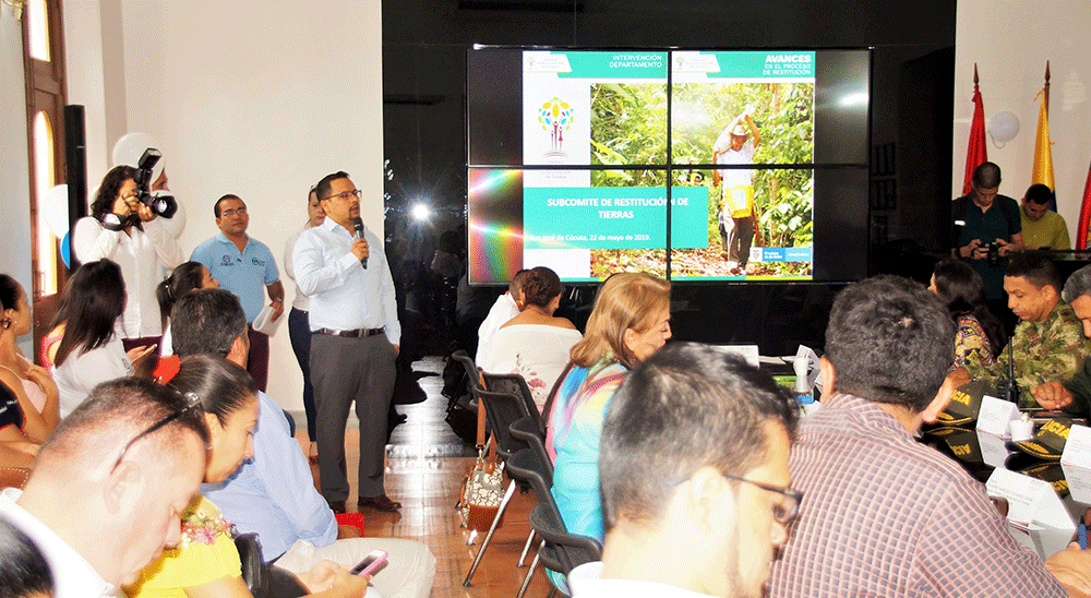  nullEn Comité Departamental de Justicia Transicional, la Unidad de Restitución de Tierras (URT) resolvió dudas a los asistentes e hizo un balance de las tareas realizadas en Norte de Santander 