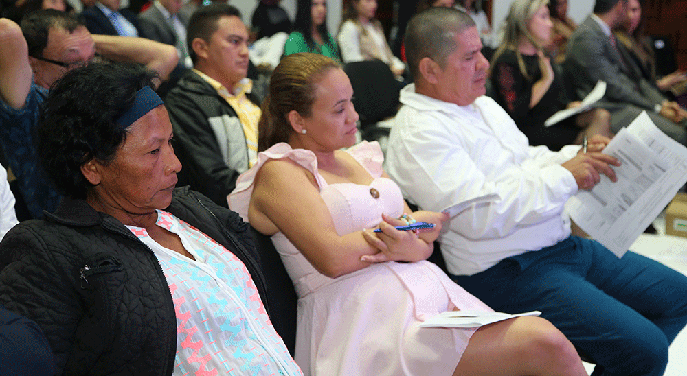 Andrés Castro, director general de la Unidad de Restitución de Tierras, lideró la Audiencia de Rendición de Cuentas 2019, de la entidad 