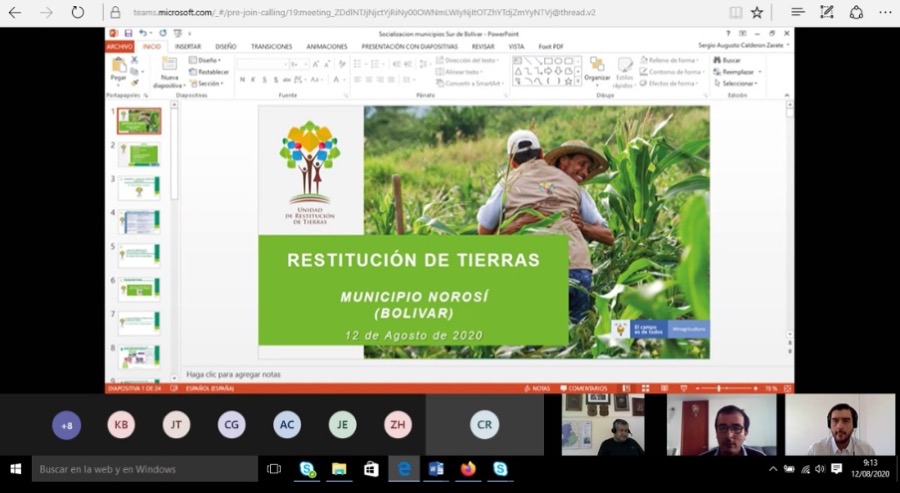 Unidad de Restitución de Tierras inicia socializaciones de la Ley de Víctimas en el sur de Bolívar 