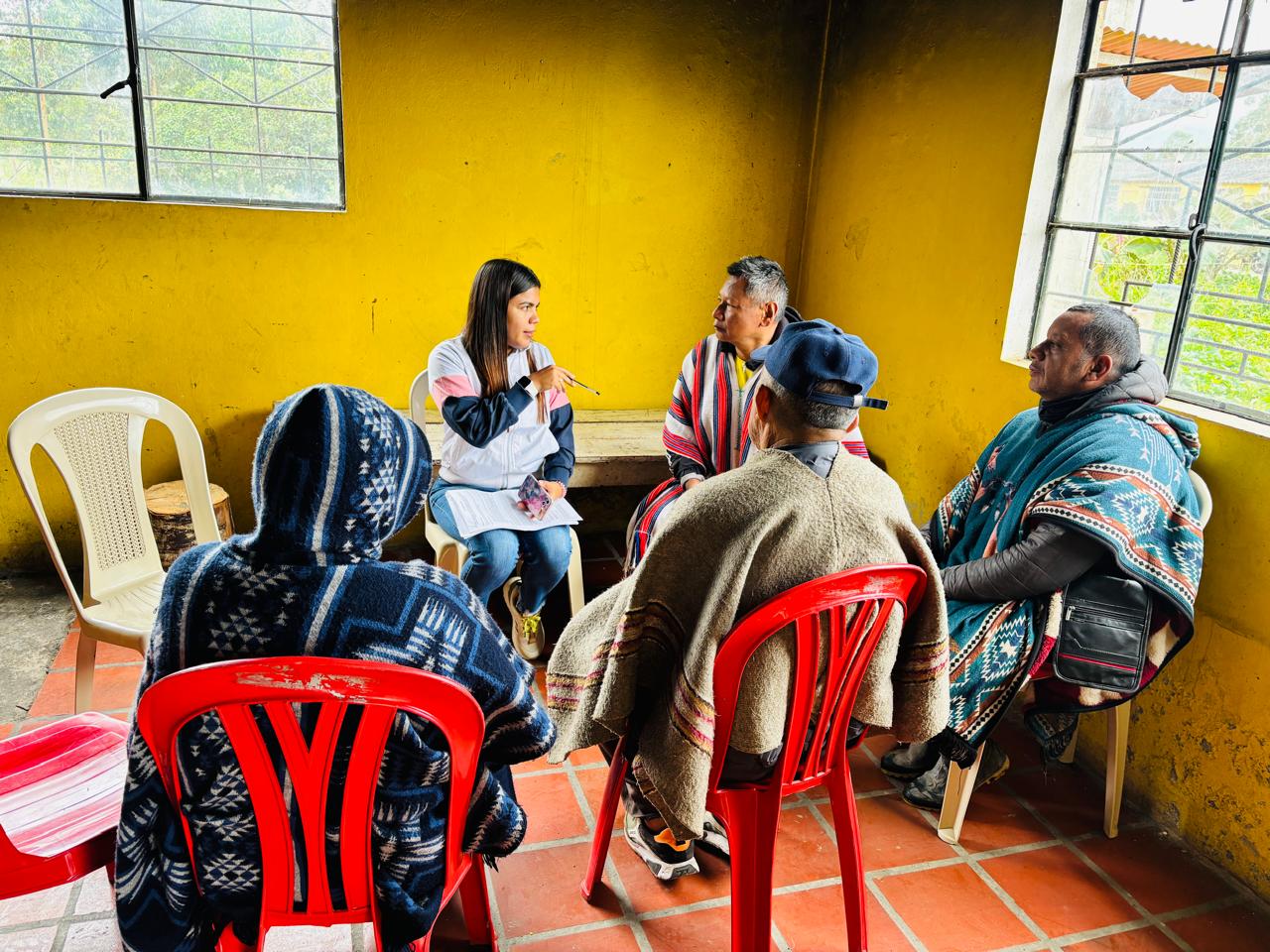 La territorial, a través de su equipo Social, caracterizó a 46 familias víctimas del conflicto, con miras a elaborar un caso colectivo en la zona. 